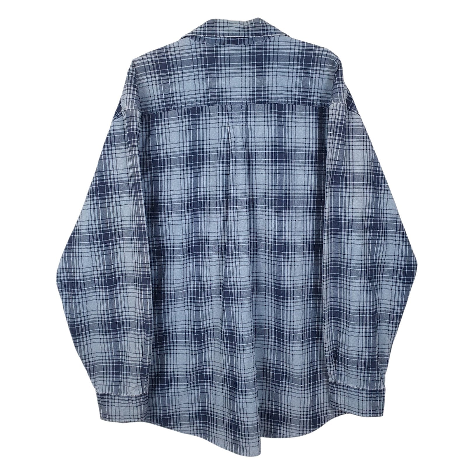 Mens Blue L.L.Bean  Full Zip Shirt