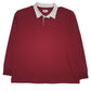 Mens Red Good Fellow Rugby Long Sleeve Polo Shirt