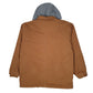 Mens Tan Wrangler Hoodie Chore  Coat