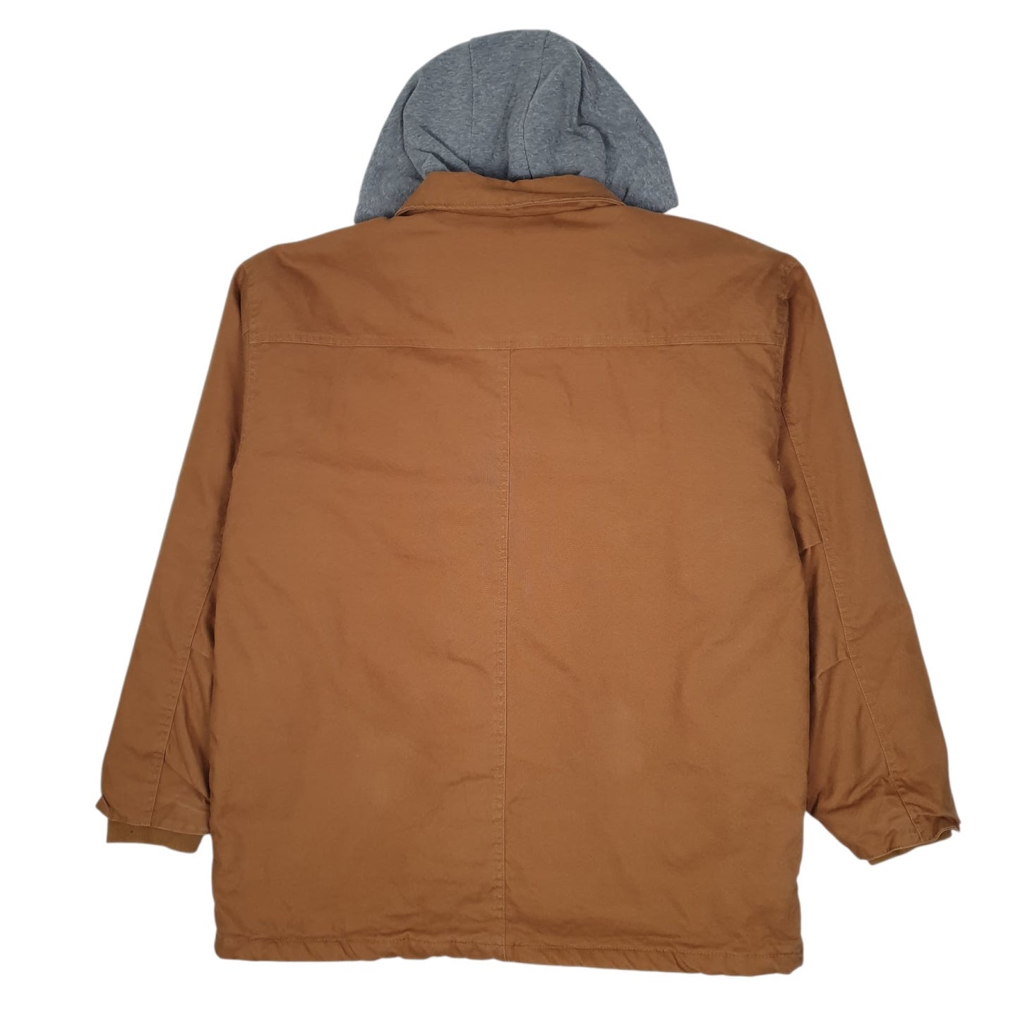 Mens Tan Wrangler Hoodie Chore  Coat