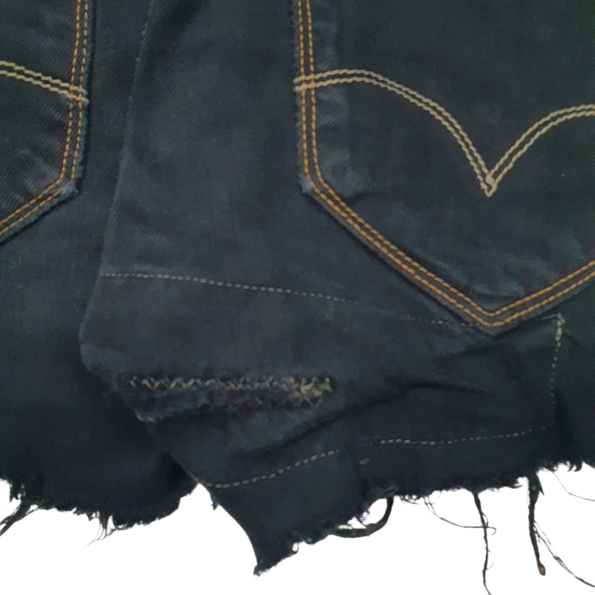 Womens Black Levis 504  Shorts