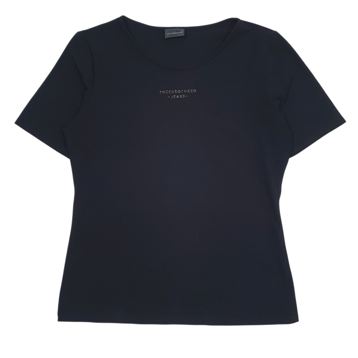 Womens Black Rocco Baraocco  Short Sleeve T Shirt