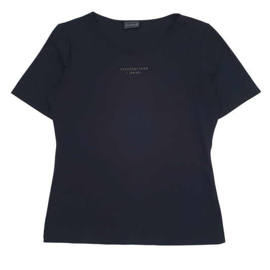 Womens Black Rocco Baraocco  Short Sleeve T Shirt