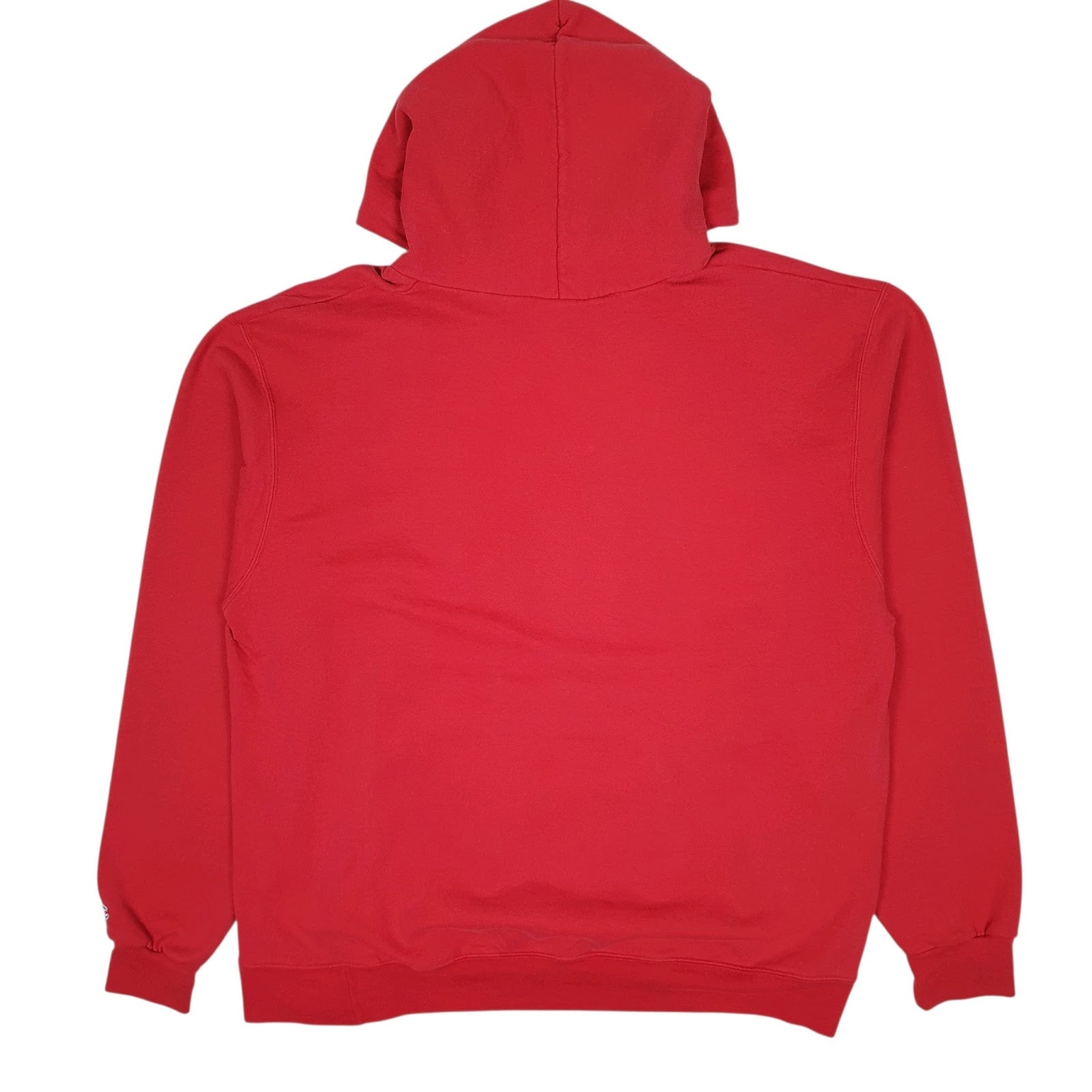 Mens Red Champion Dixie State Soccer Hoodie Jumper