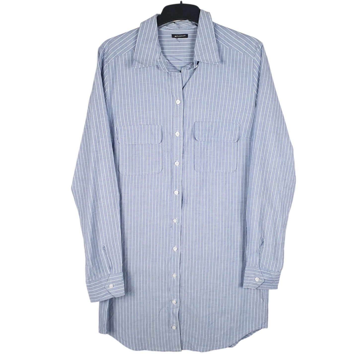Womens Blue I Love Ronson  Long Sleeve Dress