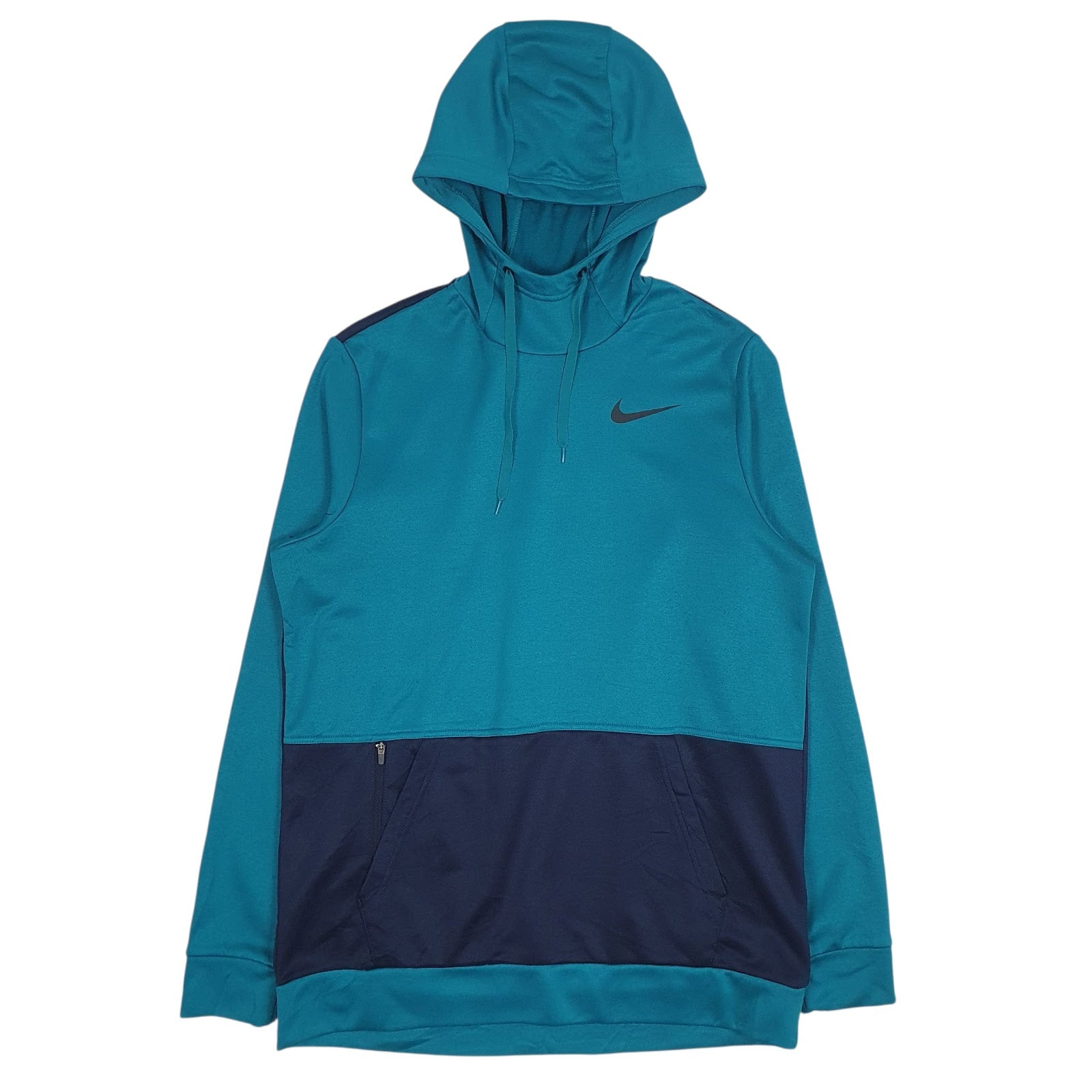 Mens Blue Nike Therma-Fit Hoodie Jumper