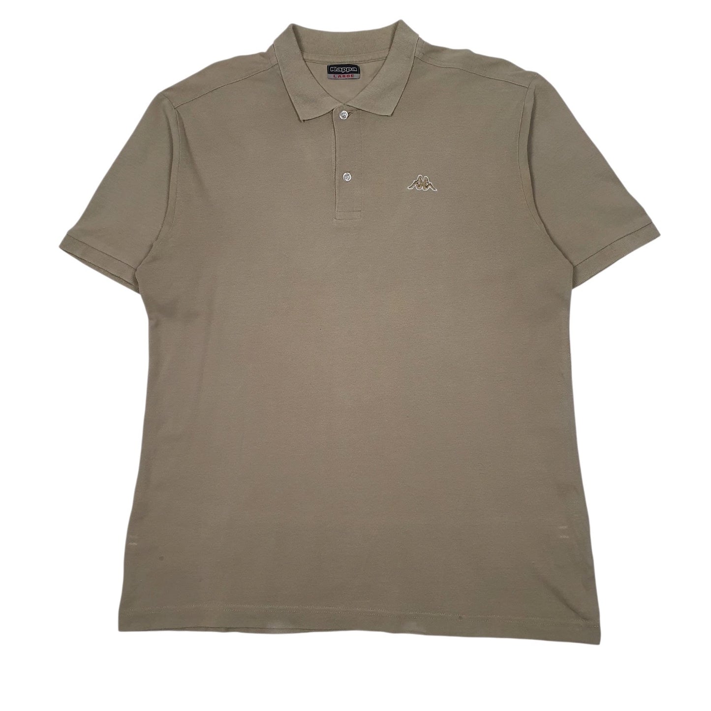 Mens Brown Kappa  Short Sleeve Polo Shirt
