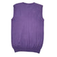 Womens Purple Cotton & Silk  Vest Jumper