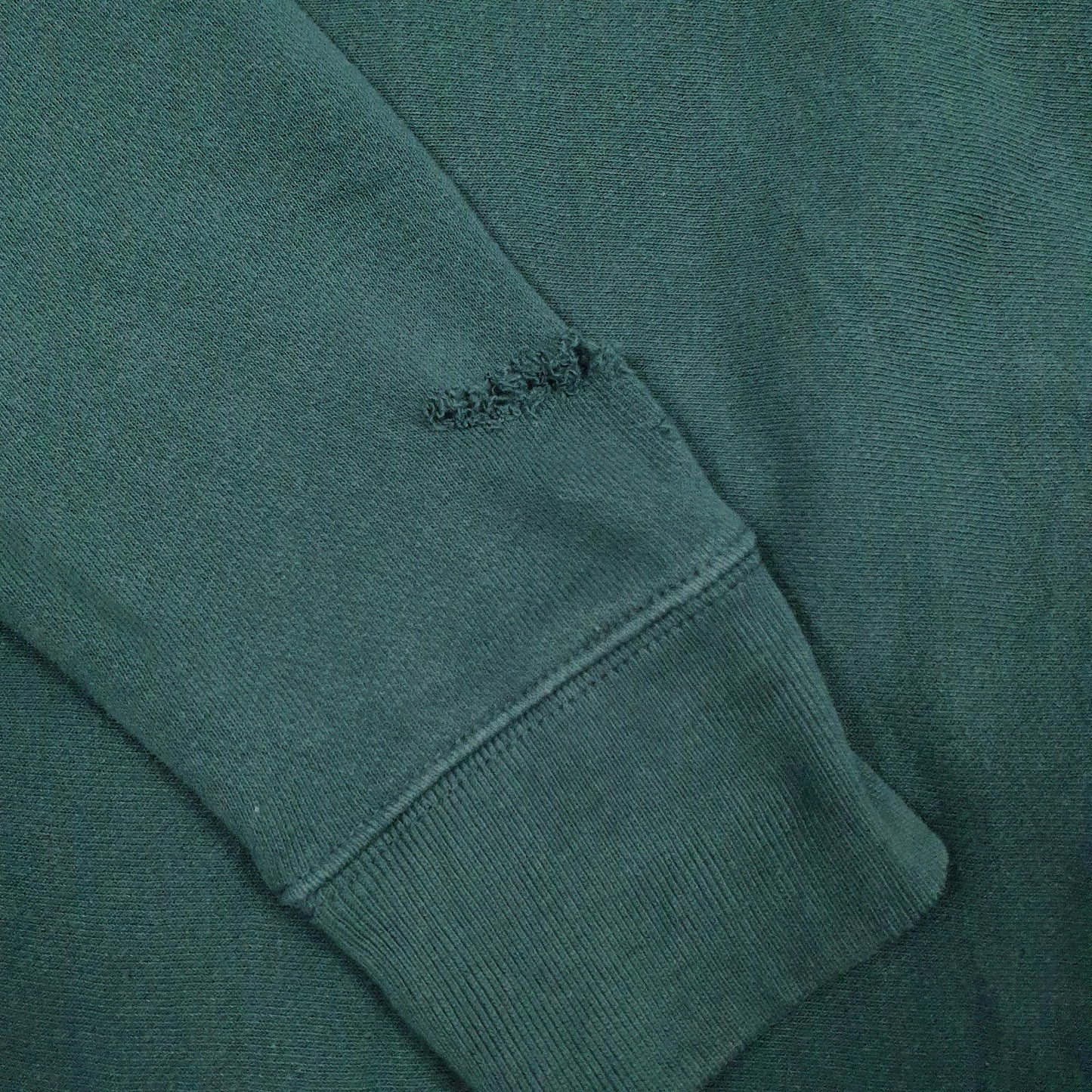 Mens Green Champion Reverse Weave Crewneck Jumper