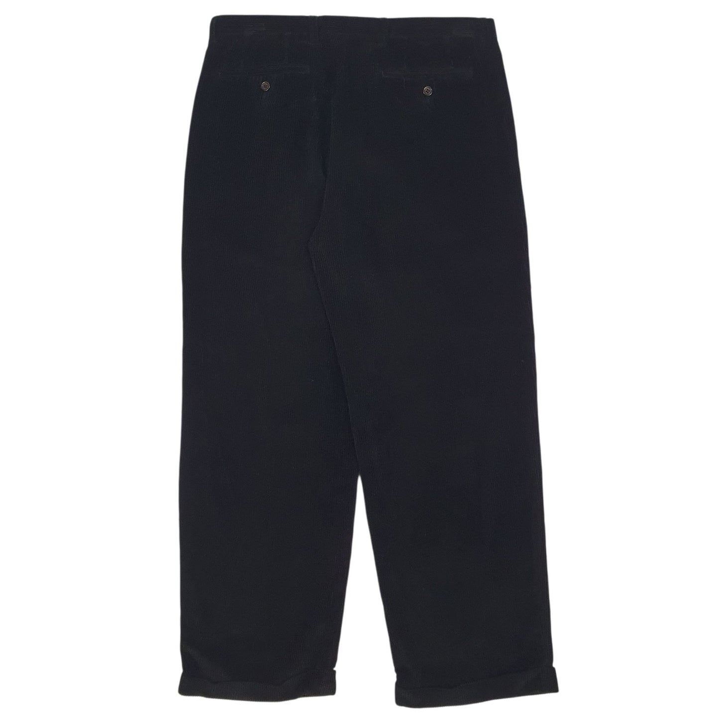 Mens Black Nautica Rigger Pleated  Trousers
