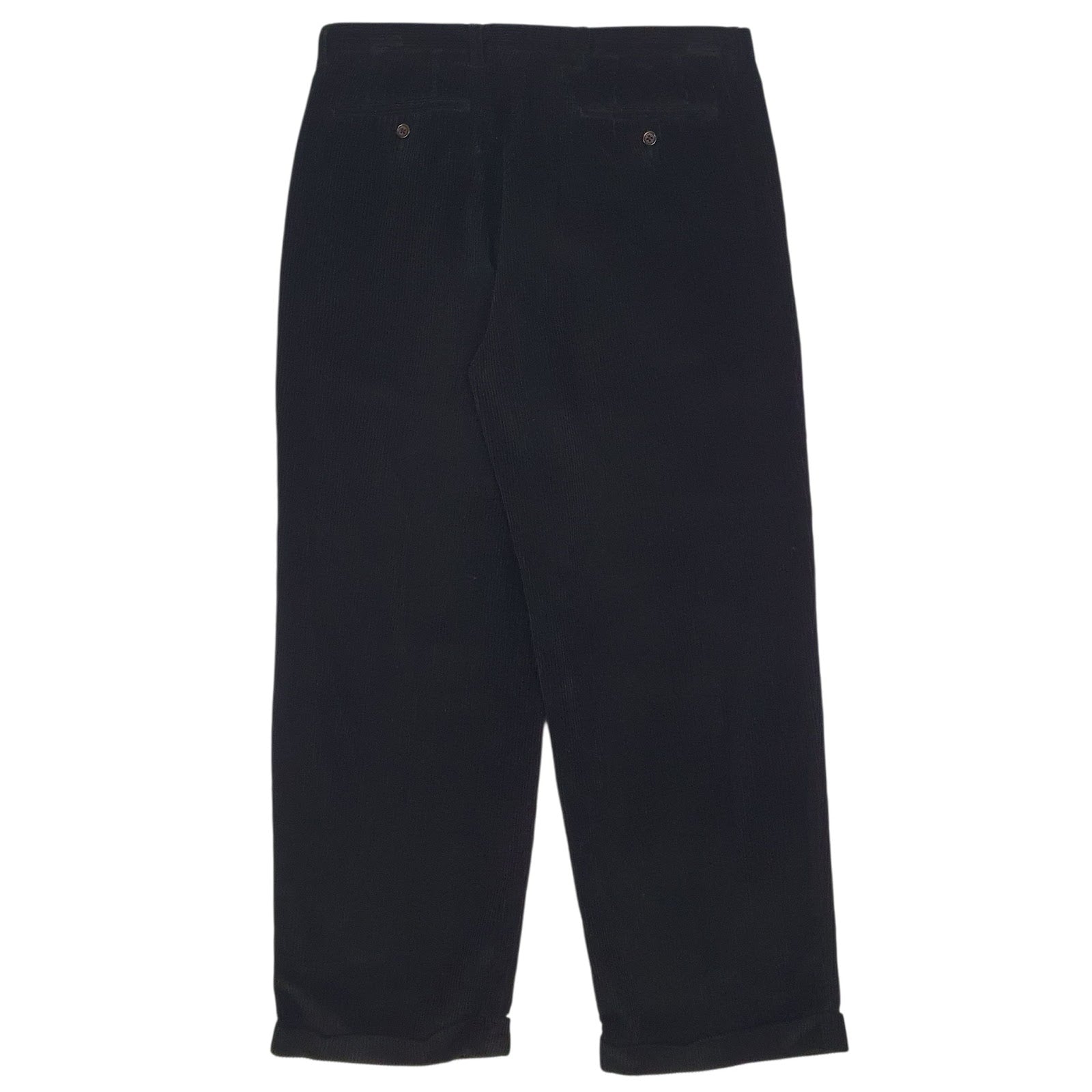 Mens Black Nautica Rigger Pleated  Trousers