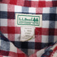 Mens Red L.L.Bean Flannel  Shirt