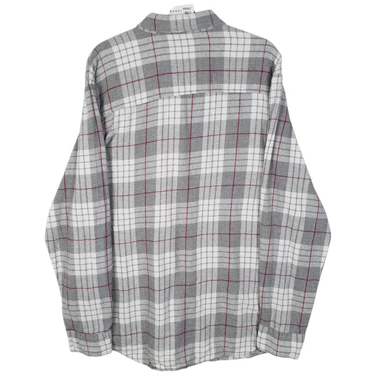 Mens Grey Club Room Flannel  Shirt