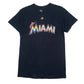 Mens Navy Majestic MLB Miami Marlons Ichiro Short Sleeve T Shirt