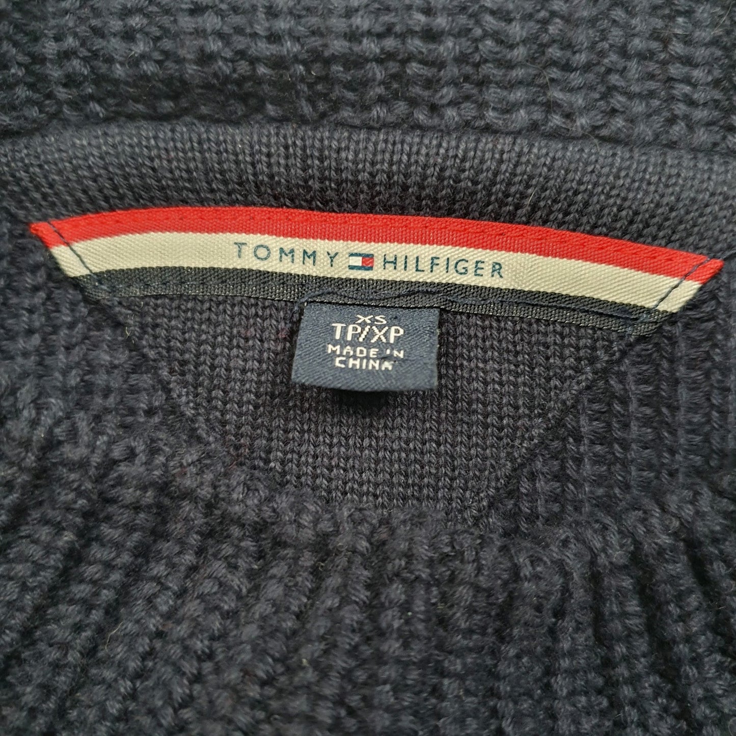 Womens Red Tommy Hilfiger Knitwear Crewneck Jumper