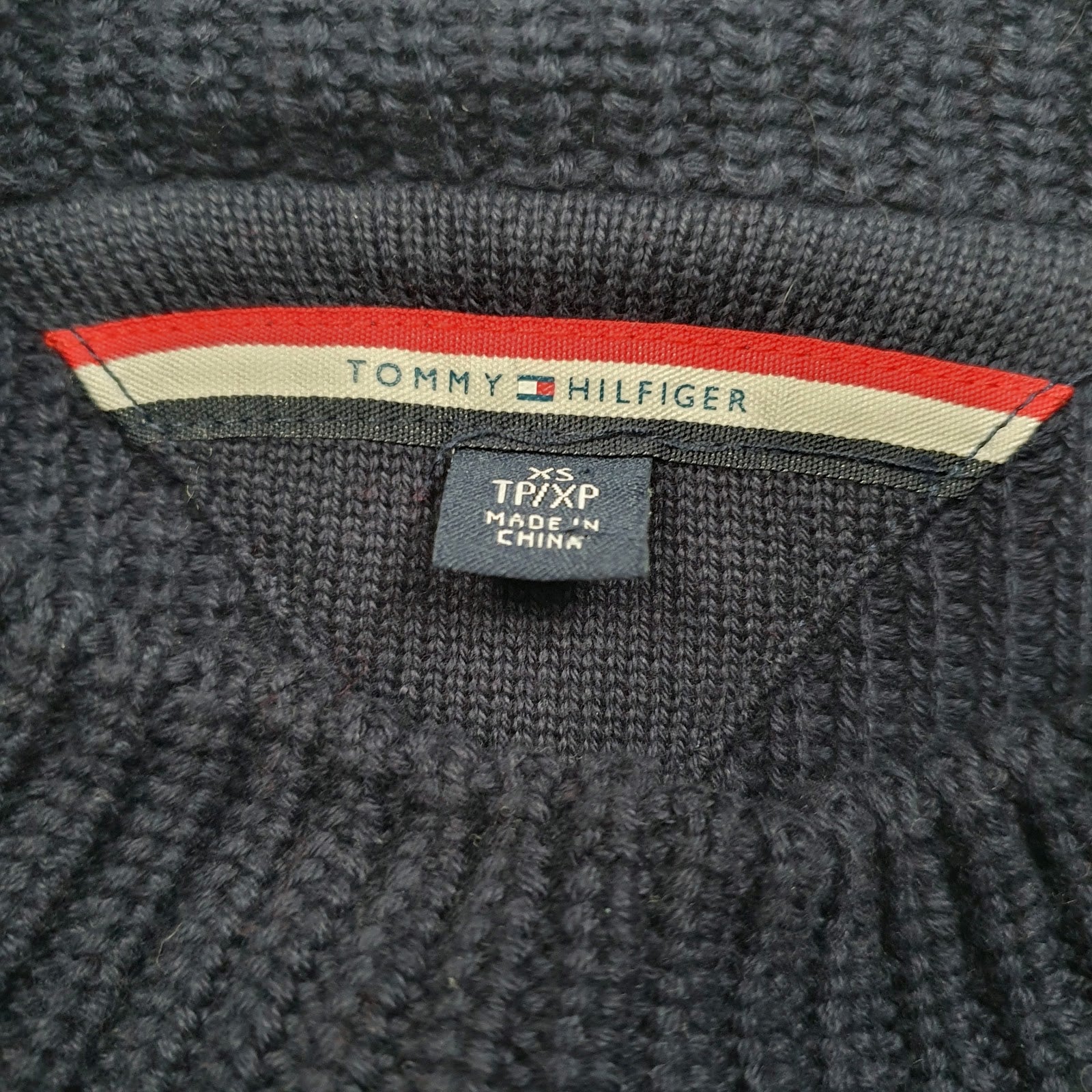 Womens Red Tommy Hilfiger Knitwear Crewneck Jumper