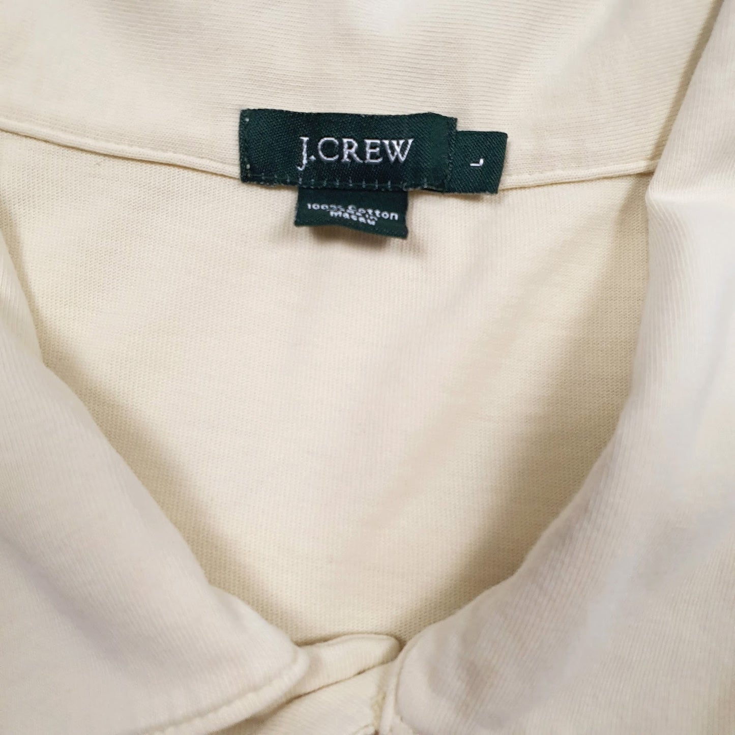 Mens Yellow J. Crew   Polo Shirt