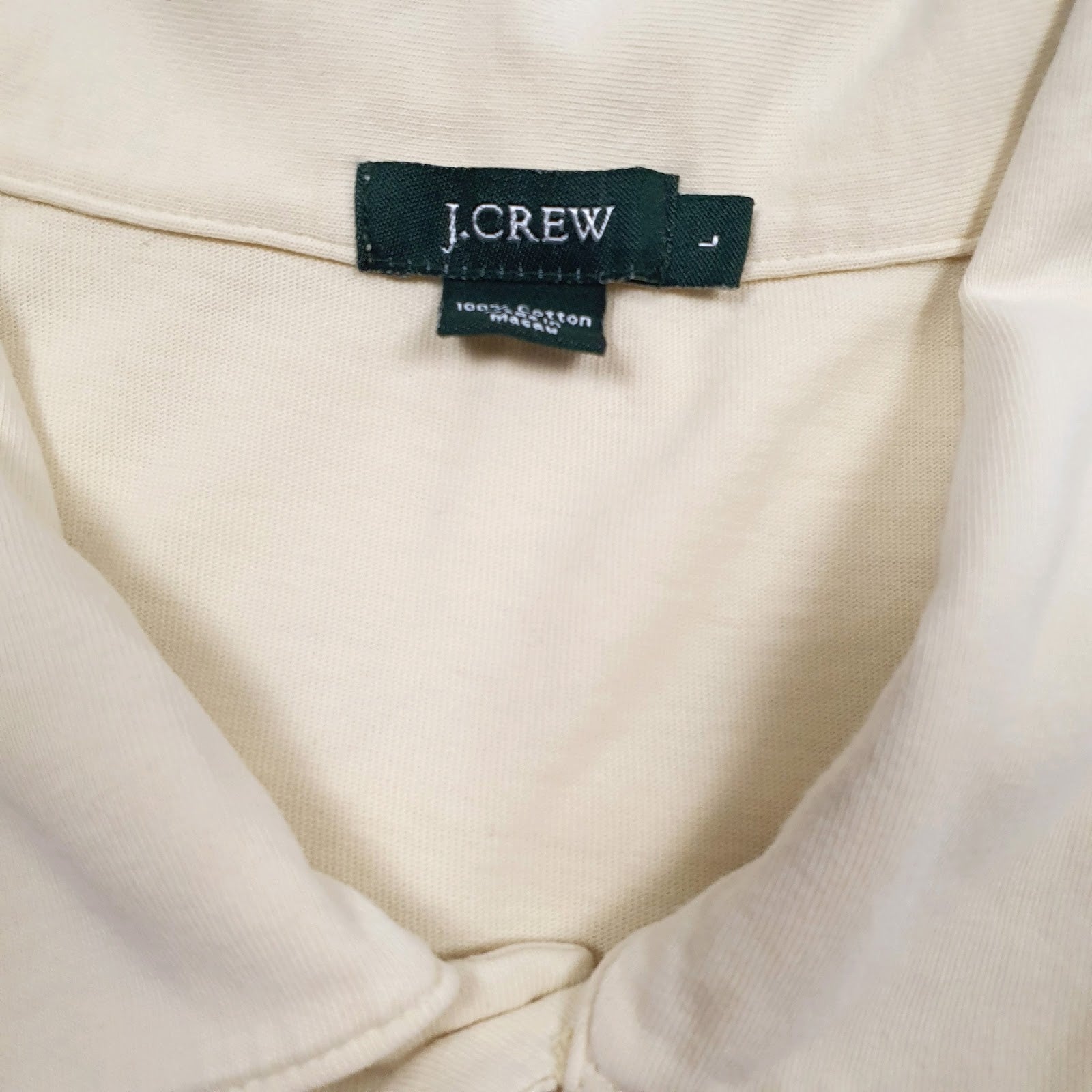 Mens Yellow J. Crew   Polo Shirt