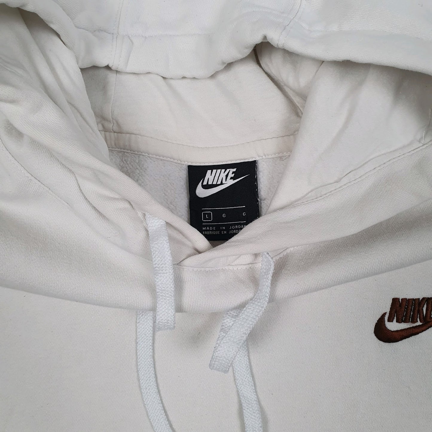 Mens White Nike  Hoodie Jumper
