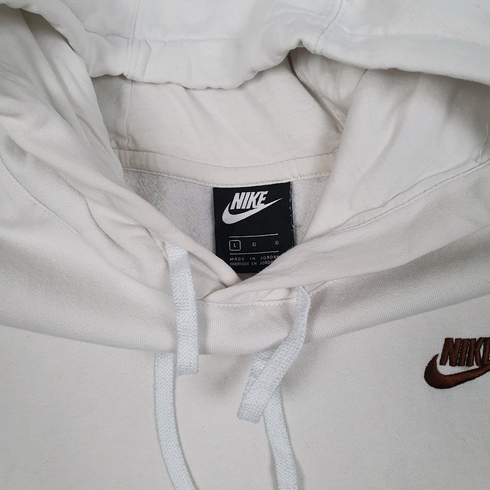 Mens White Nike  Hoodie Jumper