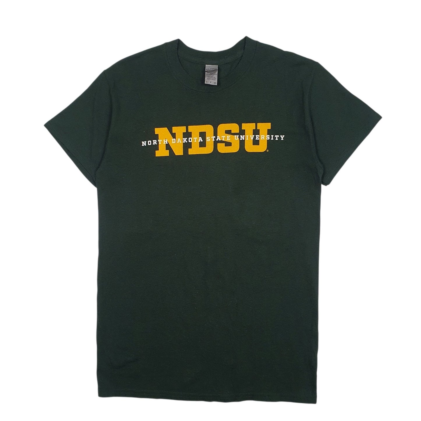 Mens Green Gildan North Dakota State University Short Sleeve T Shirt