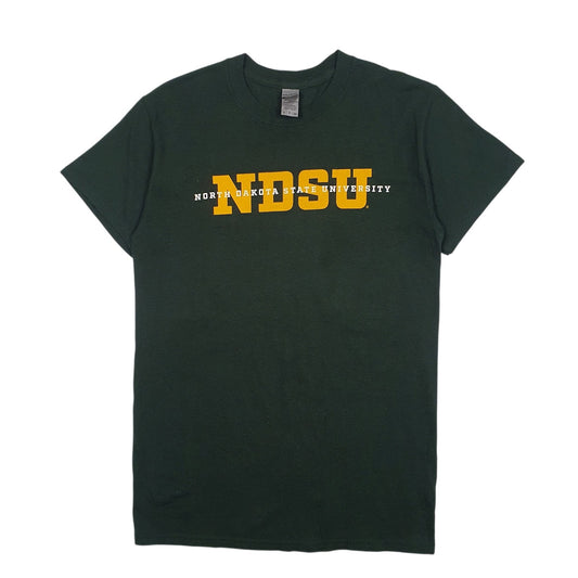 Mens Green Gildan North Dakota State University Short Sleeve T Shirt