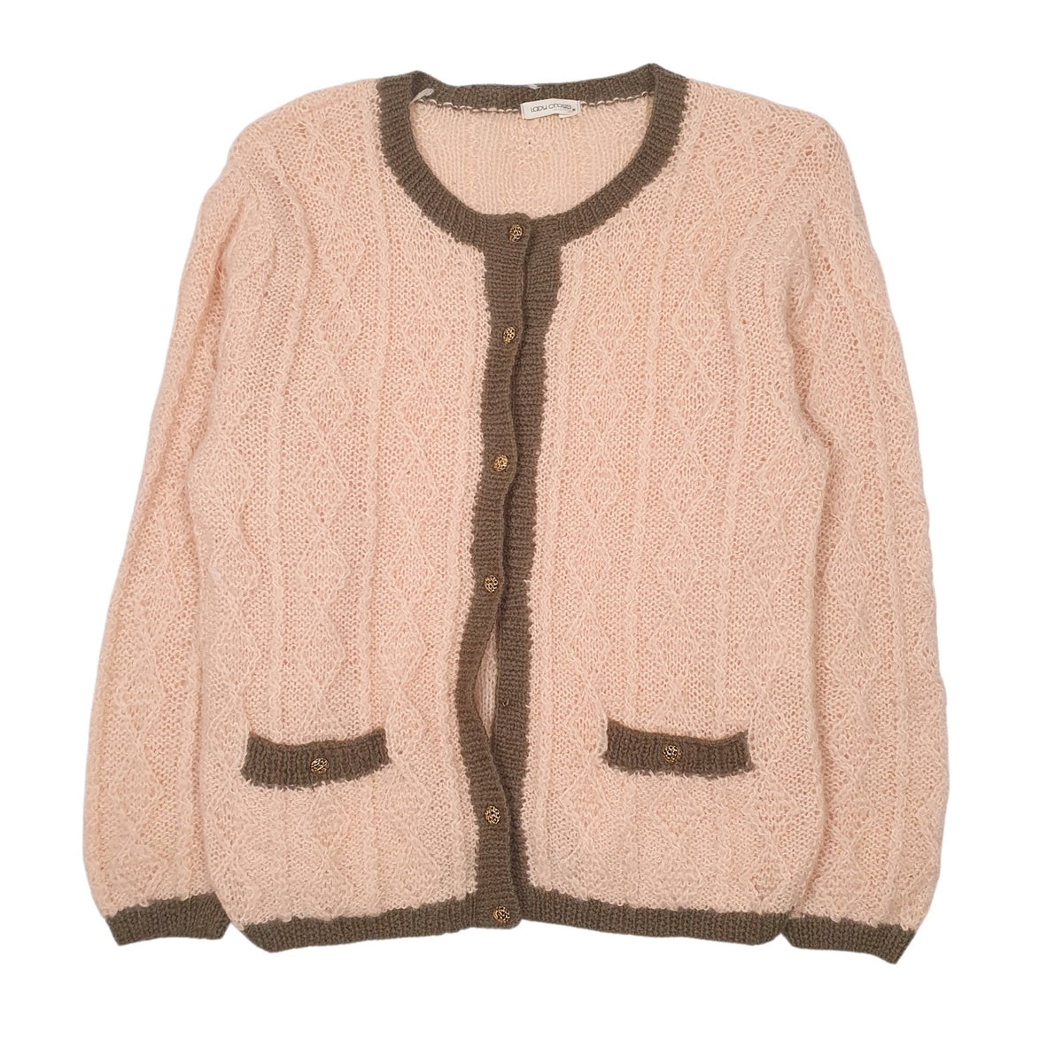 Womens Link Lady Cross  Cardigan Jumper