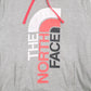 Womens Grey The North Face Spellout Hoodie Jumper