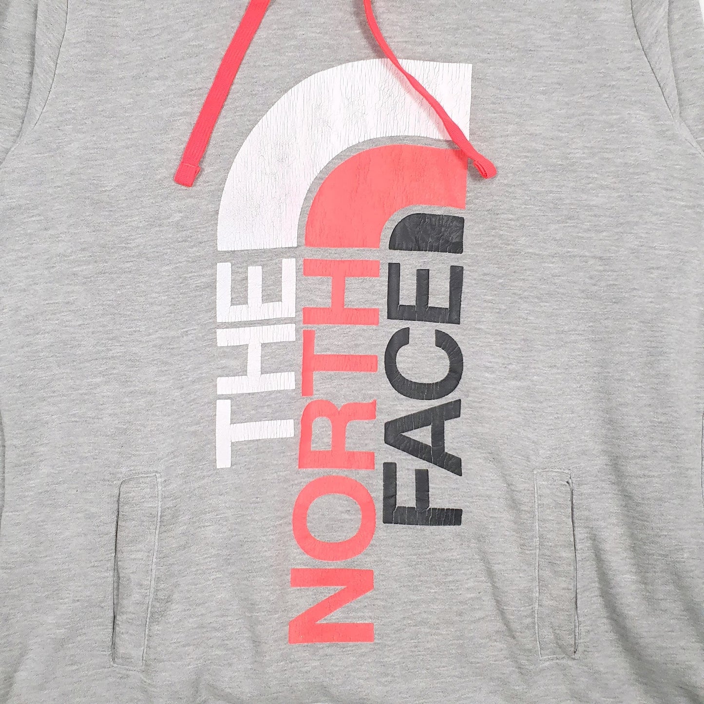 Womens Grey The North Face Spellout Hoodie Jumper