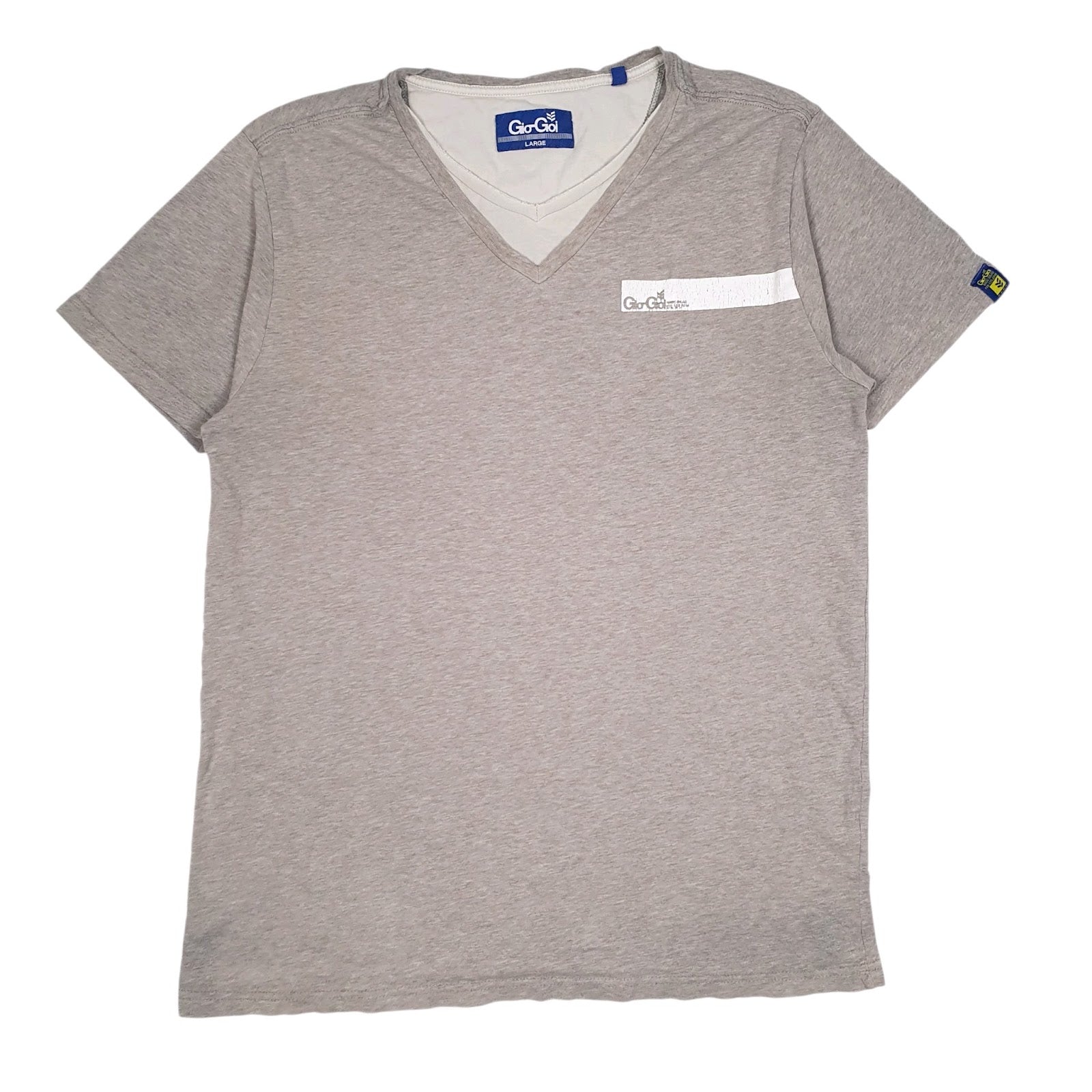 Mens Grey Gio Goi  Short Sleeve T Shirt