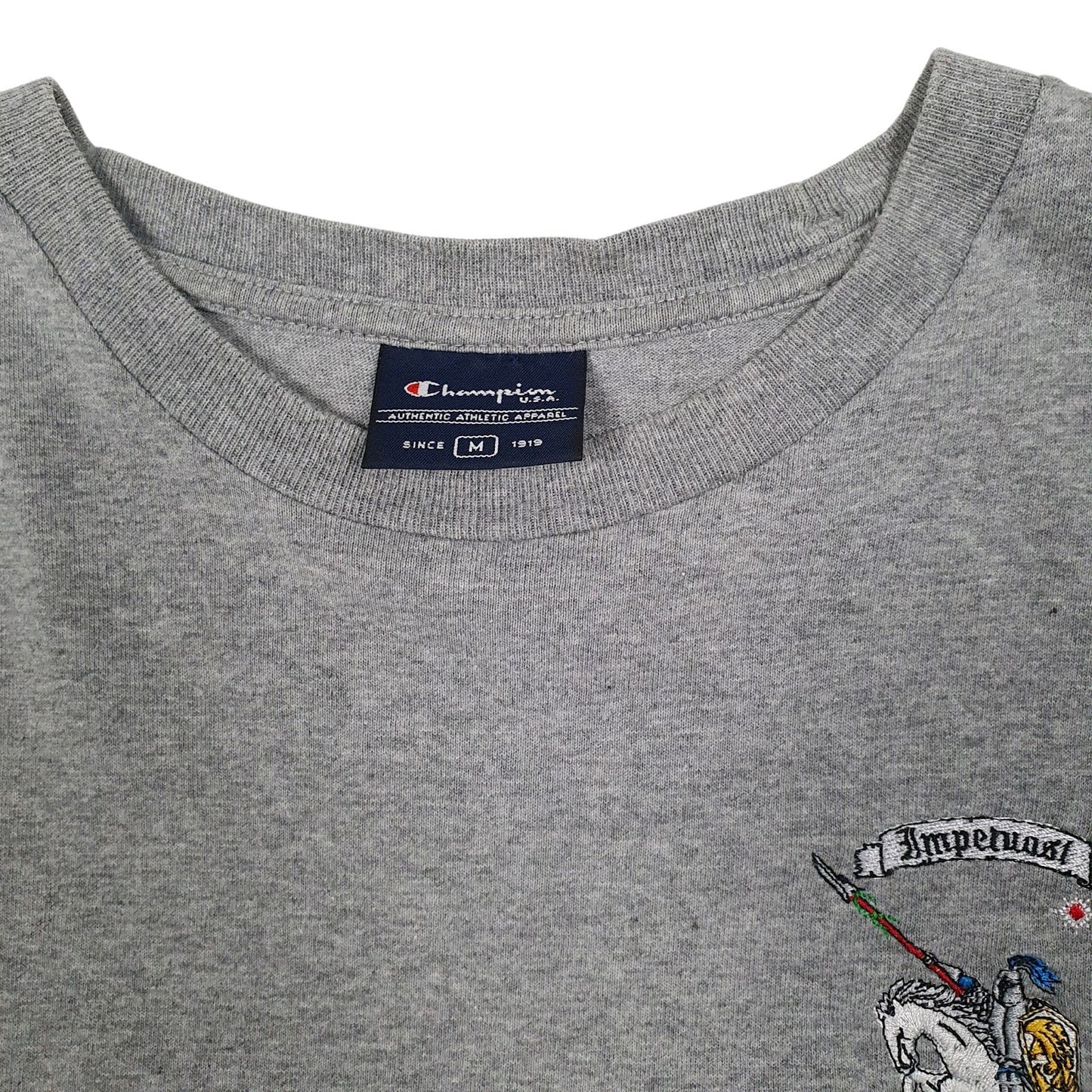Mens Grey Champion Italian Naval Academy  T Shirt