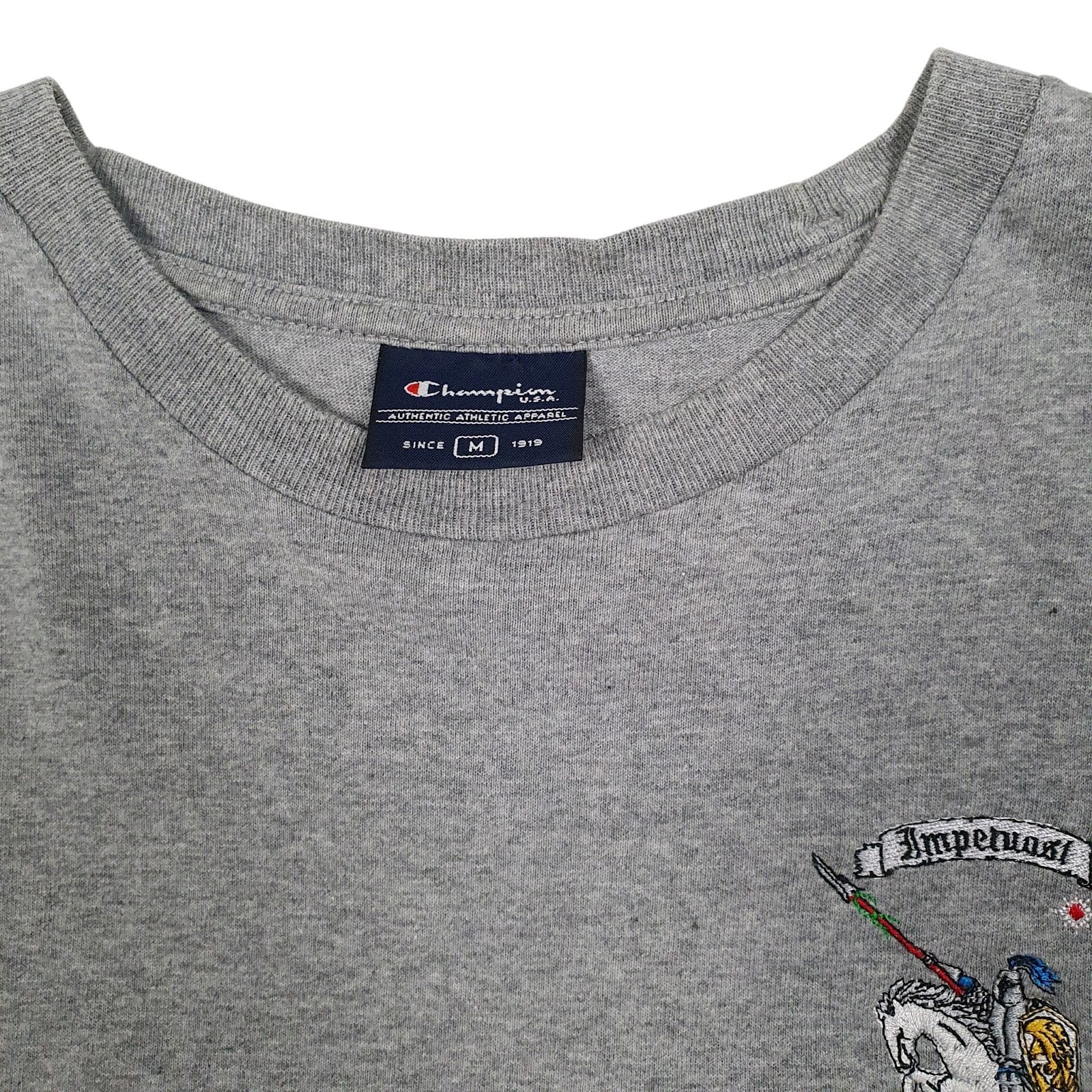 Mens Grey Champion Italian Naval Academy  T Shirt