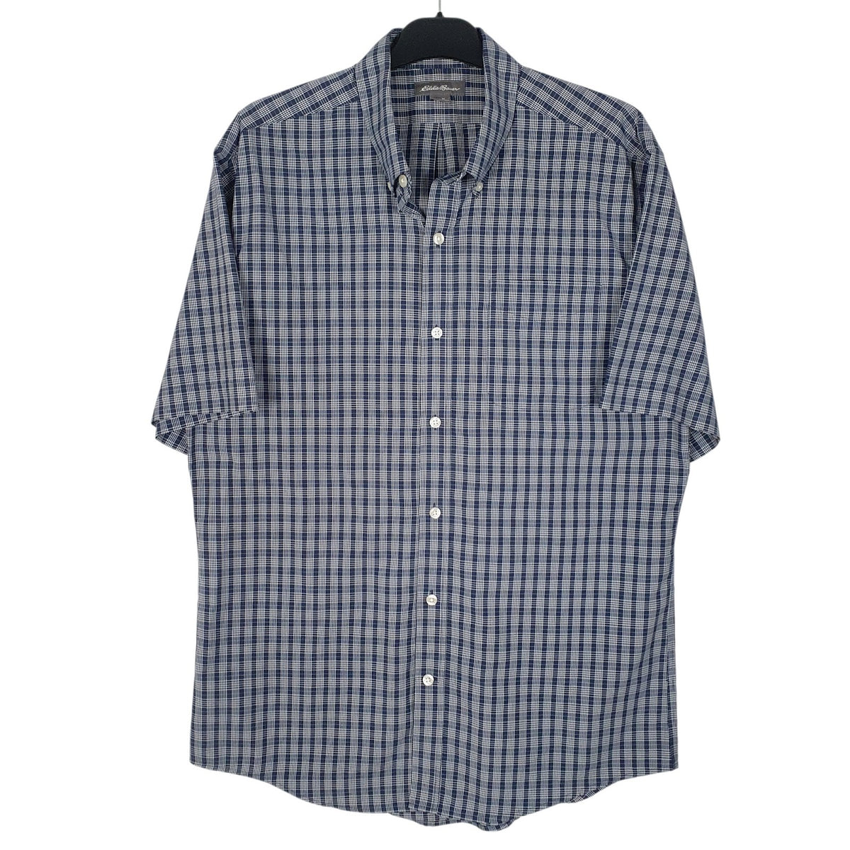 Mens Blue Eddie Bauer  Short Sleeve Shirt