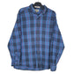 Mens Blue L.L.Bean Flannel Long Sleeve Shirt