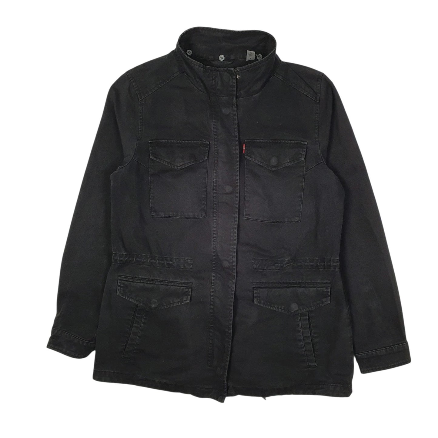 Womens Black Levis Parka Field  Coat