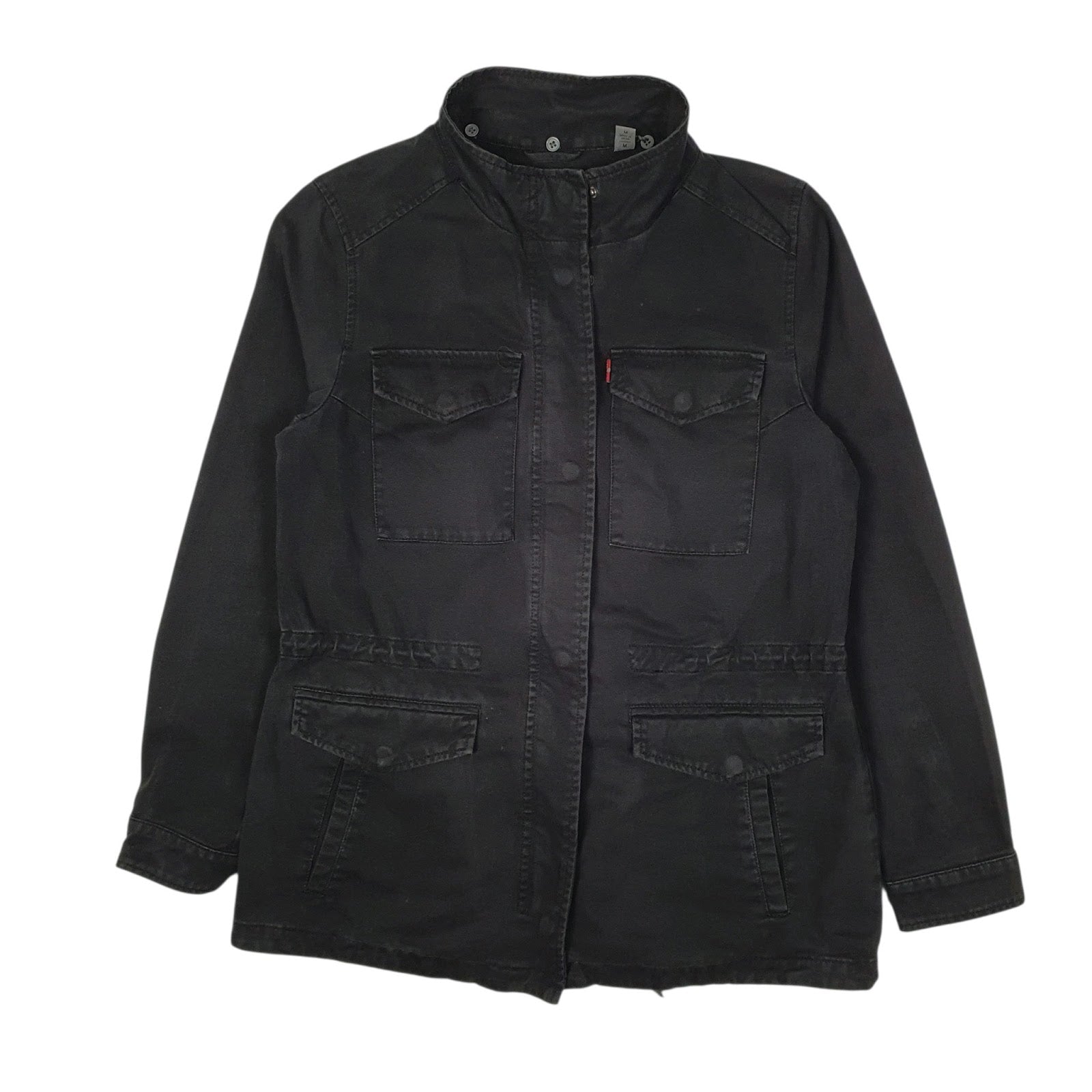 Womens Black Levis Parka Field  Coat