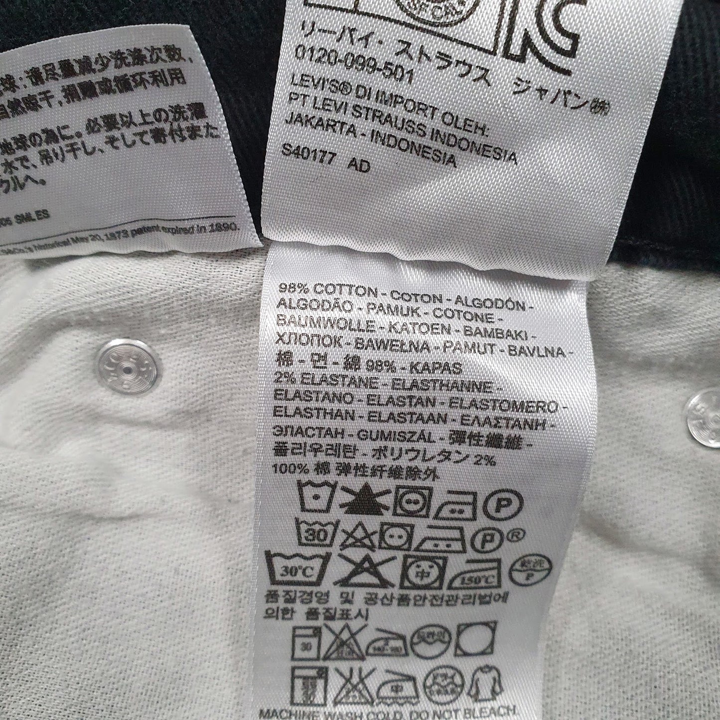 Mens Black Levis   Jeans