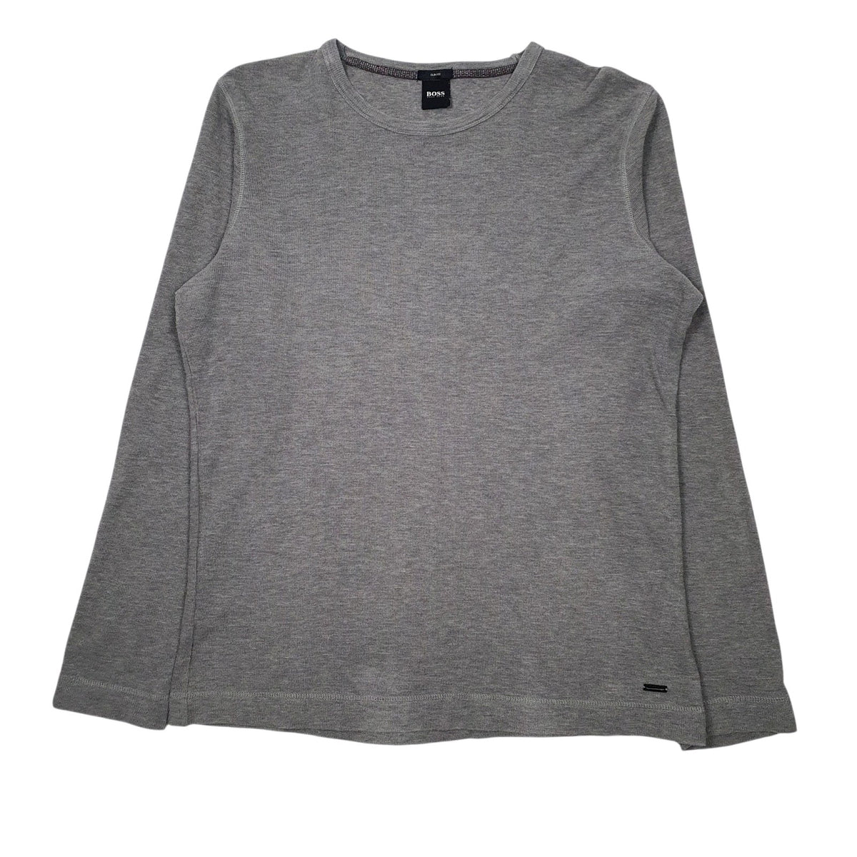 Mens Grey Hugo Boss  Long Sleeve T Shirt