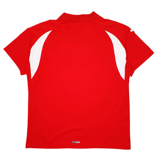 Mens Red Puma   Polo Shirt