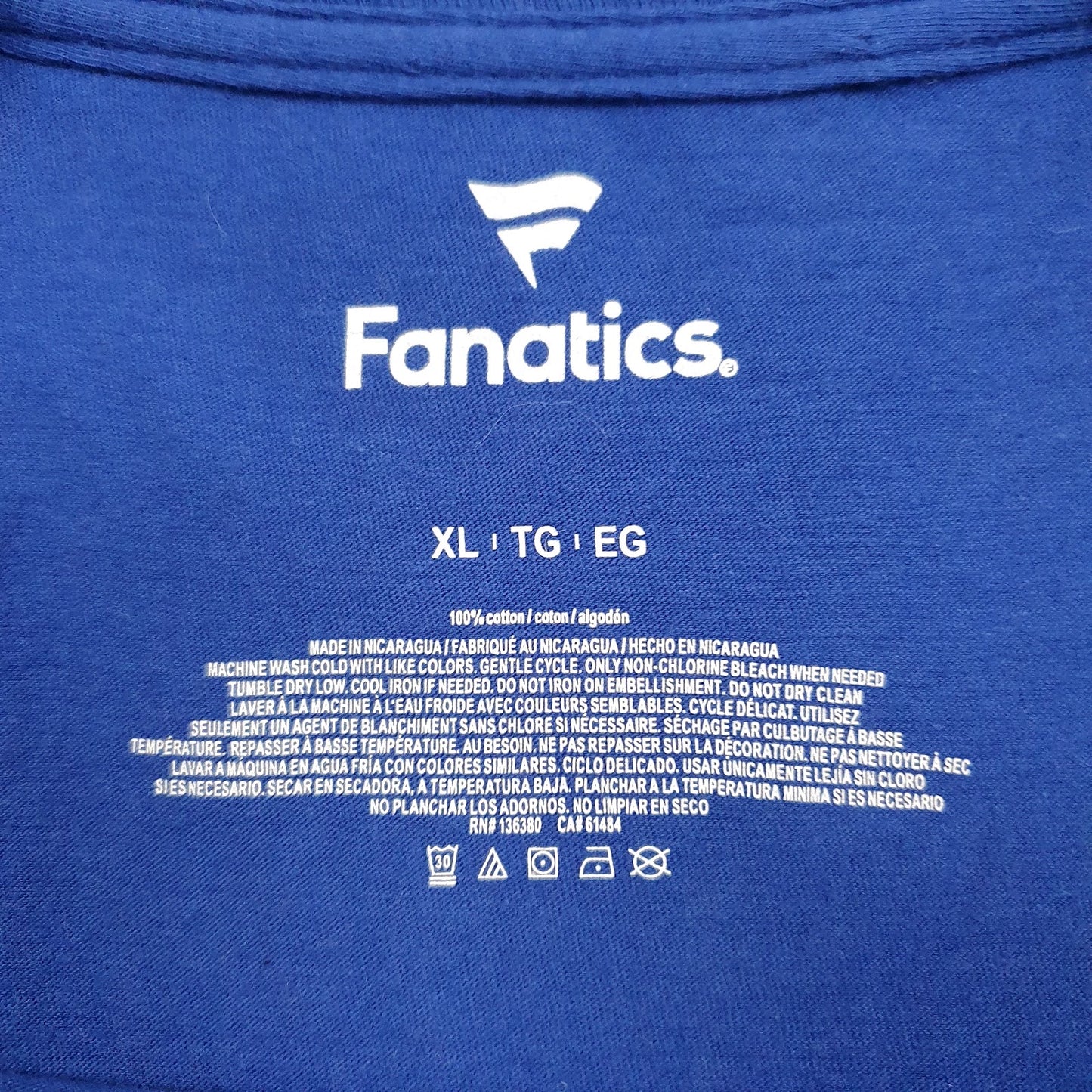 Mens Blue Fanatics MLB Los Angeles Dodgers  T Shirt