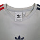 Mens Grey Adidas Lightweight Crewneck Jumper