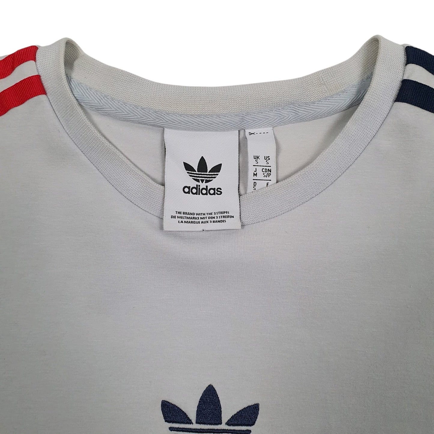 Mens Grey Adidas Lightweight Crewneck Jumper