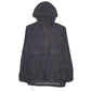 Mens Grey Unbranded Hooded Denim Quarter Zip Jumper