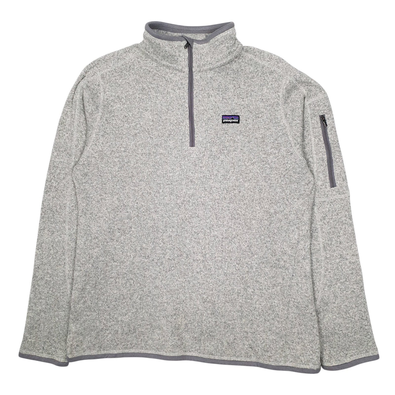 Womens Grey Patagonia Better Sweater Quarter Zip Jumper