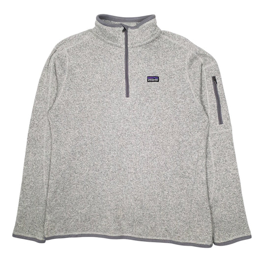 Womens Grey Patagonia Better Sweater Quarter Zip Jumper
