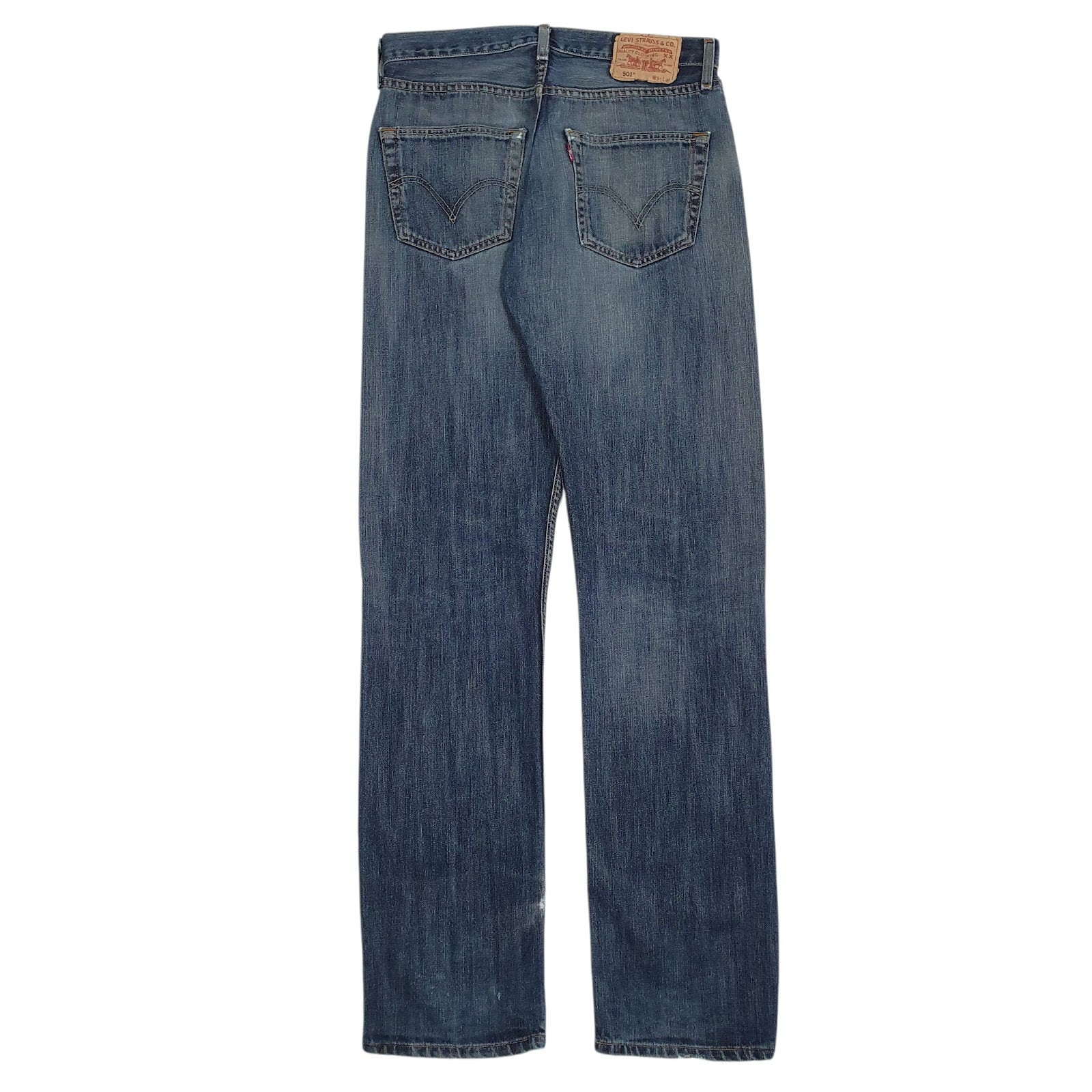 Mens Blue Levis Distressed  Jeans
