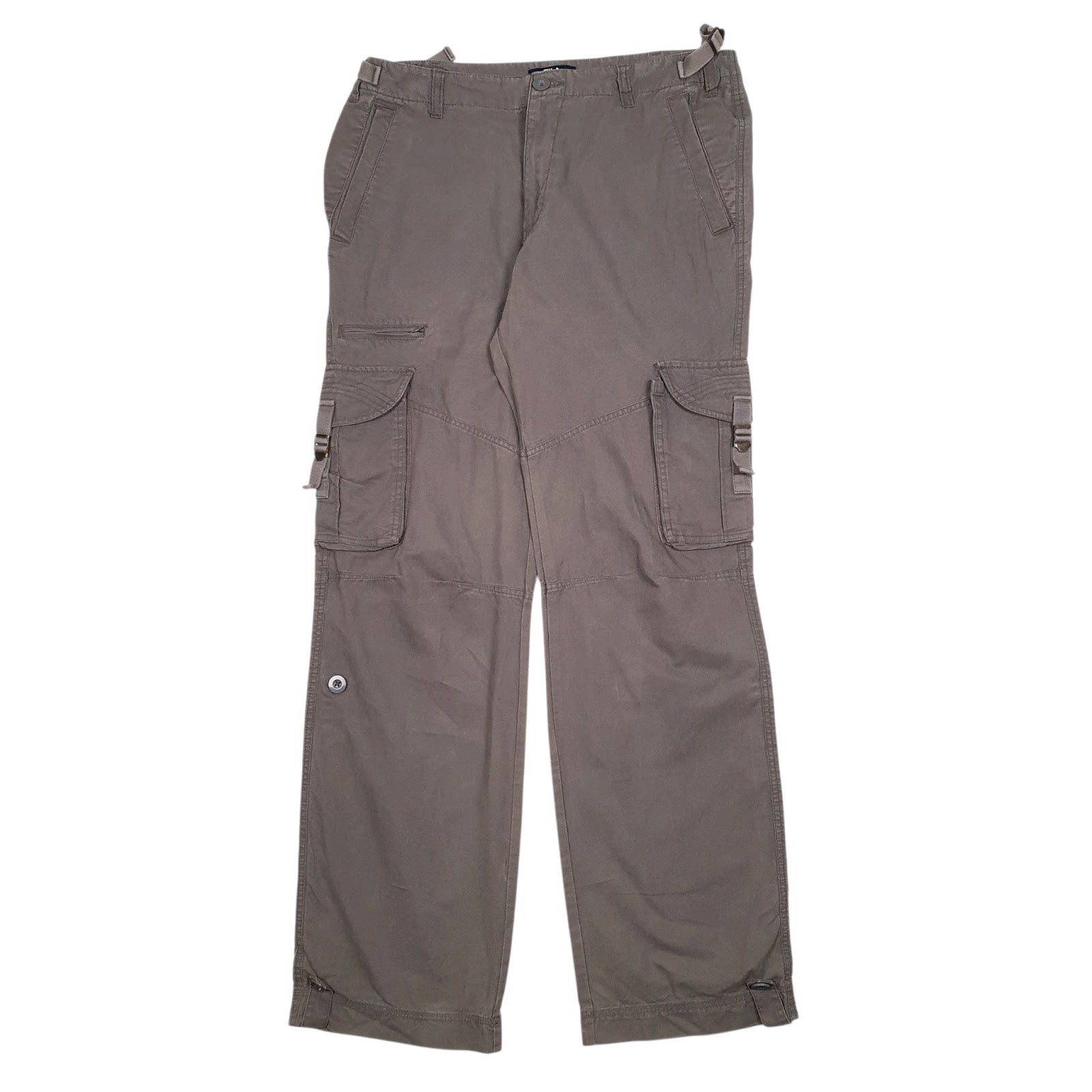 Mens Grey Fila  Cargo Trousers