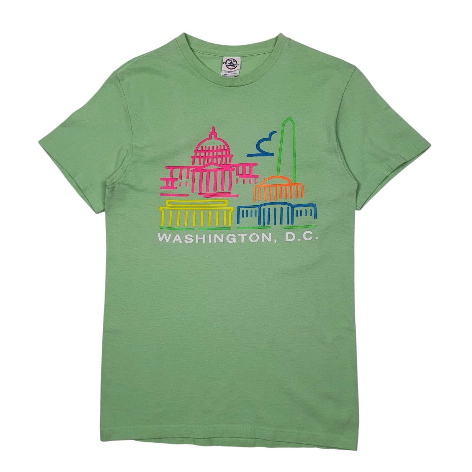 Mens Green Delta Pro Weight Washington DC Short Sleeve T Shirt