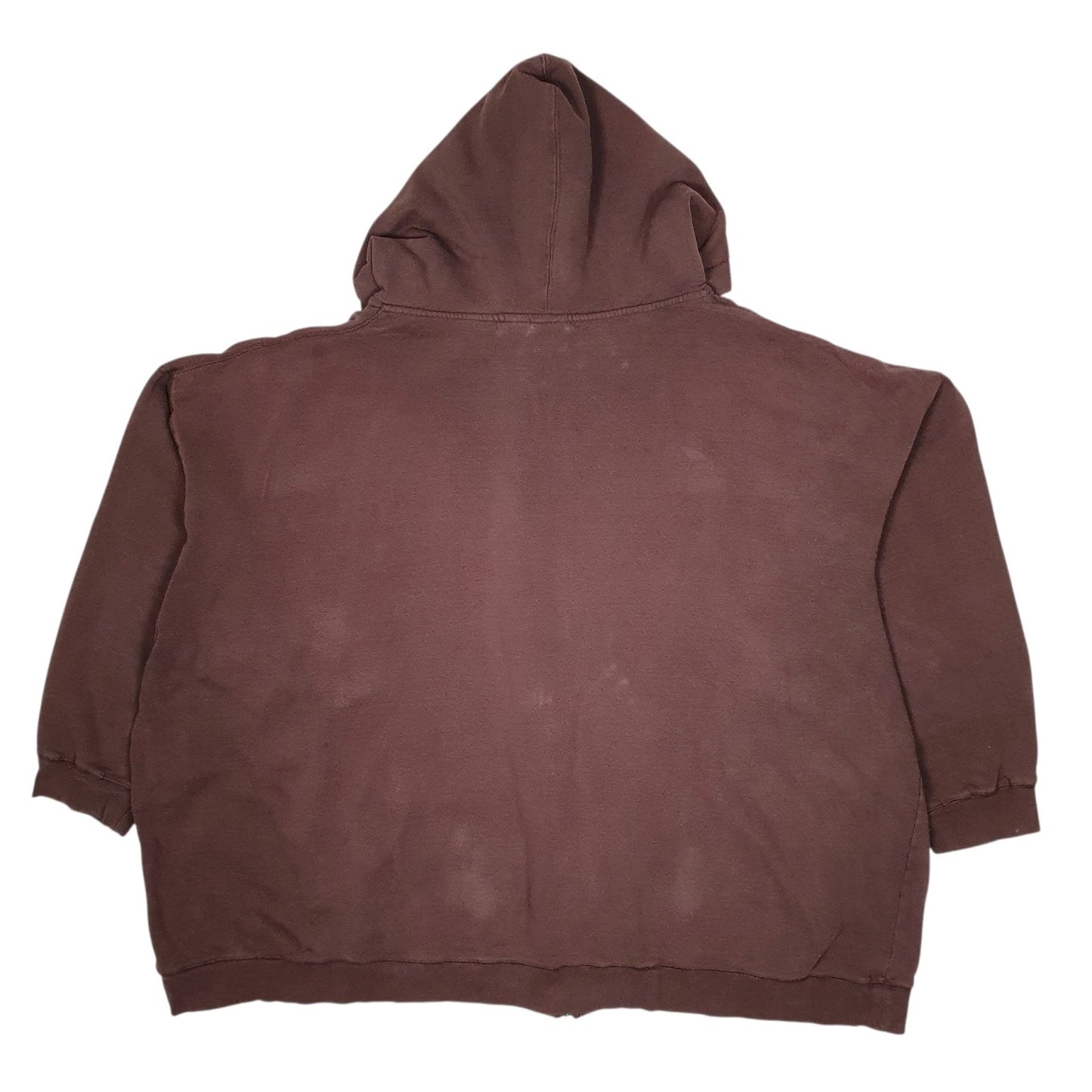Mens Brown NFL Denver Broncos Hoodie Full Zip Jumper