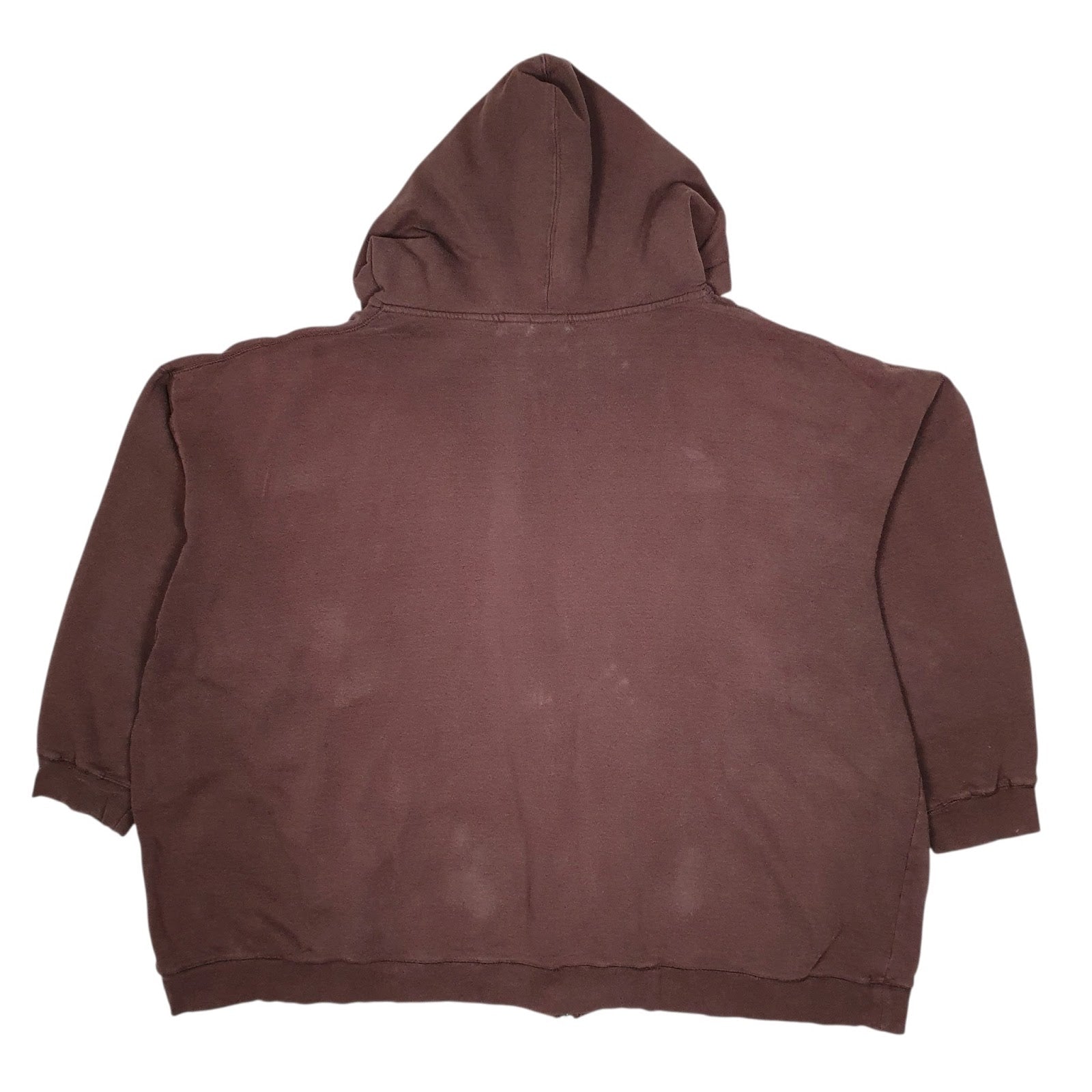 Mens Brown NFL Denver Broncos Hoodie Full Zip Jumper